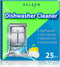 Dishwasher Cleaner and Deodorizer Tablet 25 Count, Deep Cleaning Tablet for Limescale, Mineral Buildup, and Odor
