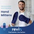 REVIX Microwavable Therapy Mittens for Hands and Fingers Pain Relief, Moist Heat Hand Warmers Gloves (1 Pair)