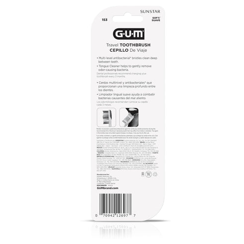 GUM Pro-Weave Woven Dental Floss, Shred Resistant Waxed Mint Flavored Floss, 3 Count + 2 Travel Units