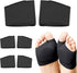 3 Pairs of Metatarsal Pads, Ball of Foot Cushions for Pain Relief of Bunions & Morton's Neuroma, Large, Black