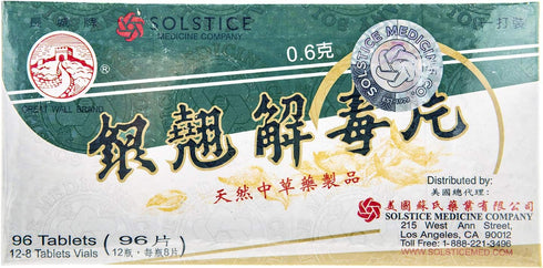 YIN CHIAO CHIEH TU PIEN Herbal Supplement for Respiratory Support, 1 Box, 96 Tablets