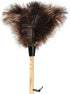 Ostrich Feather Duster 14 inch, Fluffy Natural Genuine Ostrich Feathers with Wooden Handle for Cleaning