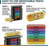 Vunpok Organize,7 4 7 Weekly Pill Day Pill Organizr Times a Day Medication Reminder, Medicine Organizer with Individual