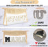 Boho Clear Makeup Letter Patch Makeup Bag STUFF Pouch, Cute Waterproof Glitter Toiletry Bag for Women