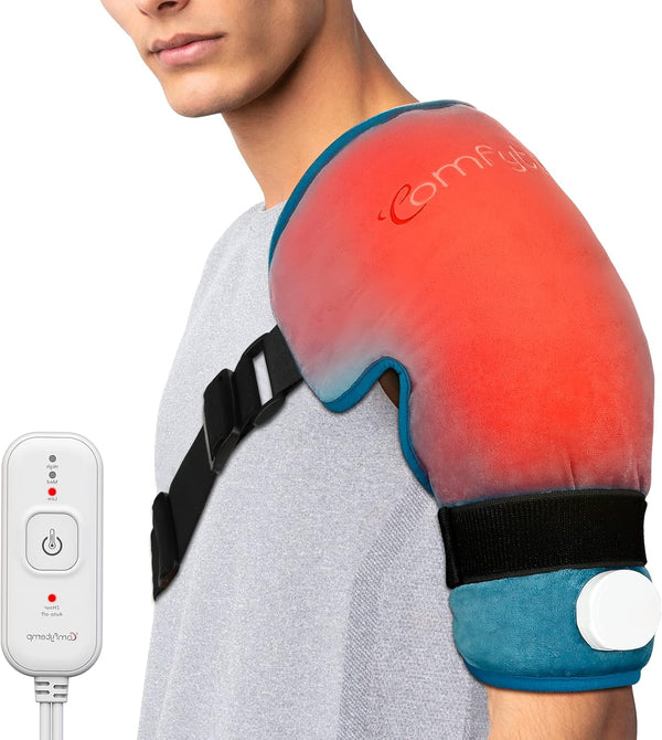 Comfytemp Shoulder Heating Pads - FSA HSA Eligible Heated Brace for Rotator Cuff Pain Relief, 3 Heat Settings