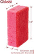 Pink Multi Use Scrub Sponges 18 Pack, 4.3x2.8x1.4 inches, Heavy Duty Odorless Non Scratch Fiber for Kitchen & Bathroom