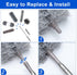 Microfiber Duster Kit (11PCS) with Washable Dusters and Extension Pole (30 to 100 in)