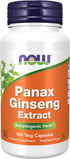 NOW Supplements Panax Ginseng (Root) | 500 mg | Adaptogenic Herb | 100 Veg Capsules