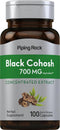 Piping Rock Black Cohosh Root Herb 700 mg 100 Capsules | Concentrated Extract Supplement