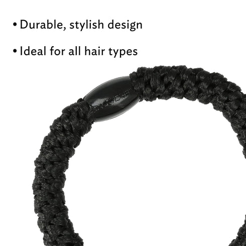L. Erickson Grab & Go Ponytail Holders, Blush, Set of Fifteen, Exceptionally Secure with Gentle Hold