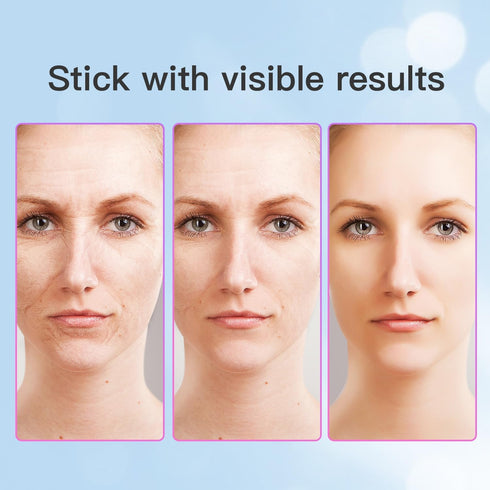 Neck Face Beauty Device: 3 in 1 Facial Massager for Skin Care, Face Sculpting Tool with Thermals, Vibration (White)