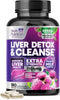 Gentle Liver Cleanse Detox & Repair Formula - 180 Capsules Herbal Liver Support Supplement for Liver Health