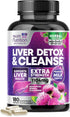 Gentle Liver Cleanse Detox & Repair Formula - 180 Capsules Herbal Liver Support Supplement for Liver Health