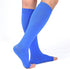 Knee High Compression Stockings - Firm Support 20-30 mmHg Opaque Maternity Socks, Open-Toe, 1 Pair Blue 3XL