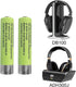 2-Pack Rechargeable Batteries for ADH300J/DB100 Wireless Headphones (750mAh) (AAA)