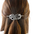 Viking Celtic Hair Slide Hairpins, Antique Silver Hair Accessories, Celtic Knot Hair Barrettes for Long Hair Jewelry