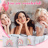 24 Pcs Rainbow Cosmetic Bags Motivational Quotes Makeup Bag Inspirational Makeup Pouch with Zipper Inspirational Gifts for Women Coin Purse for Teacher Graduation Birthday Party (Elegant)