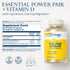 SOLARAY Calcium & Magnesium Citrate 2:1 Ratio w/Vitamin D-3, Healthy Bones, Muscle & Nervous System Support, High Absorption 180 Capsules