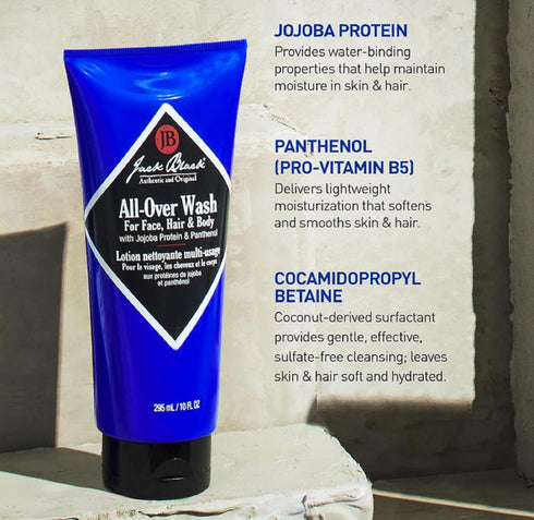 Jack Black Body & Hair Cleanser, Men's Body Wash, Shampoo, Sulfate-Free