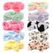 Spa Headband - Bow Makeup Headband Soft Coral Fleece for Women Girls, Cute Elastic Hair Band, Pack of 10