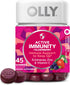 OLLY Active Immunity Gummy, Immune Support Supplement,* Elderberry, Zinc, Vitamin C, Berry