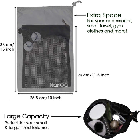Waterproof Multifunctional Toiletry Shower Bag for Gym, Travel, Business, Portable Hanging Bathroom Caddy