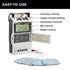 TENS 7000 Digital Muscle Stimulator Unit with Accessories for Back, Shoulder, Neck, Sciatica, Nerve, and Hip Pain Relief