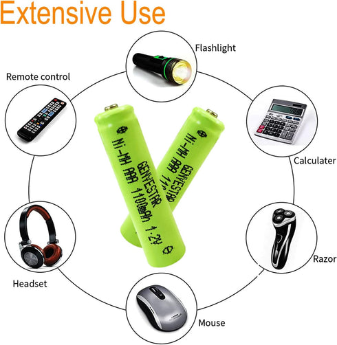Rechargeable AAA Batteries NiMH 1.2V 1100mAh High Capacity Triple A Battery Pre-Charged Cell Home Battiers for Keyboard Mouse Lamp Low Self Discharge,16 Pack