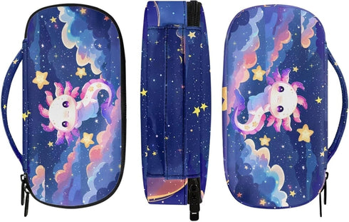 Galaxy Axolotl Insulin Pens Holder Insulated Bag for Diabetic Supplies, Carrying Case for Insulin Pens