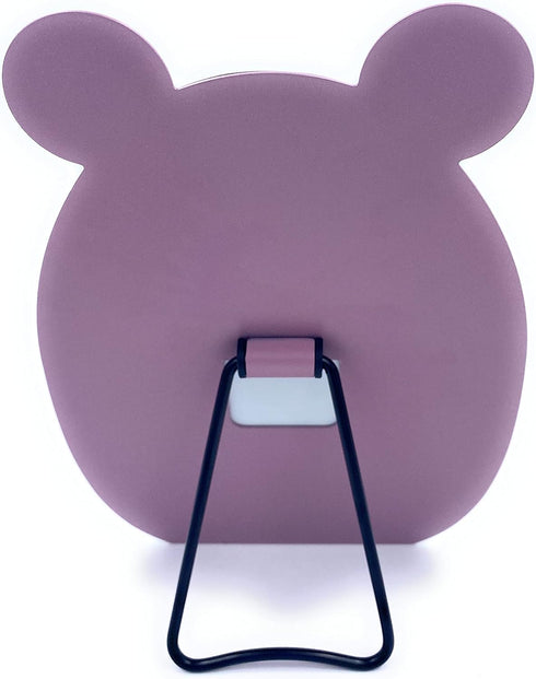 Kids Makeup Mirror, Kawaii Compact Desktop Mirror for Girls, Purple Panda with Stand, Cute Table Mirror for Desk