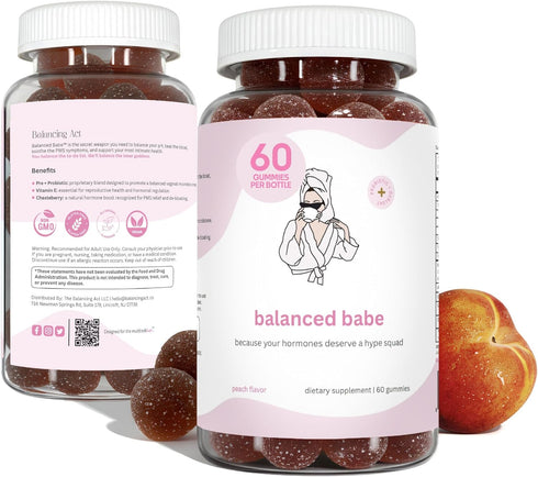 Balancing Act - Balanced Babe Womens Probiotic Gummies with Prebiotic, Apple Cider