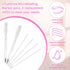 2pcs Eyebrow Microblading Marker Pens, Skin Marker Pen for Eyebrow Makeup Position Mapping with 4 Refills (White)