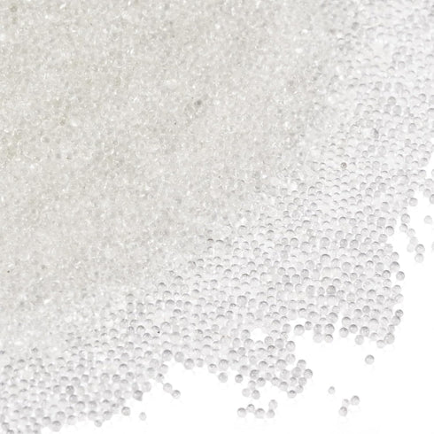 Pandahall 50g Translucent DIY 3D Caviar Nail Art Decoration - Mini Micro Glass Beads for Nail Care, No Hole, 0.6-0.8mm