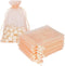HRX Package 100pcs Blush Peach Organza Bags, 4 x 6 inch Mesh Drawstring Jewelry Pouches for Wedding Party Favor