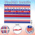 Hying 12 PCS 4th of July Patriotic Ribbons, 3/8" Width Patriotic Grosgrain Ribbons American Stars Craft Ribbon Red Blue Buffalo Plaid Ribbons for Gift Wrapping Memorial Day Decoration Supplies by Hying