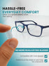 Sports Vision World Premium Optische Silikon Nasenpads - Rechteck 11 mm (Rechteck Weiss 10.4 mm x 6 mm)