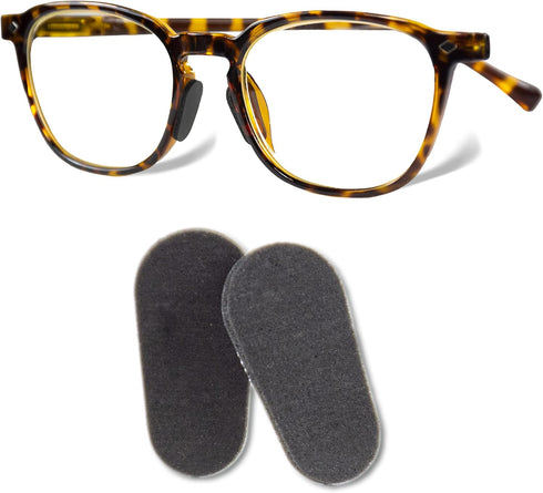 GMS Optical Soft Foam Self-Adhesive Nose Pads for Glasses, 15mm (5 Pair, Black)