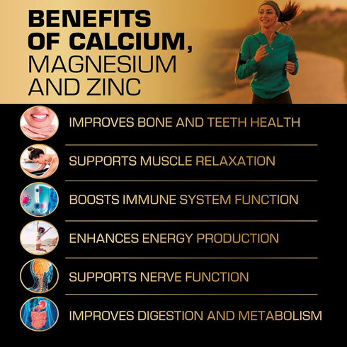 Calcium Magnesium Zinc Supplement Gummies for Kids, Toddlers & Adults - Enhanced Absorption with Vitamin D3 & K2 -