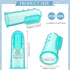Zopeal 16 Sets Baby Finger Toothbrush, Soft Silicone Toothbrush for Toddler Oral Cleaning and Massaging