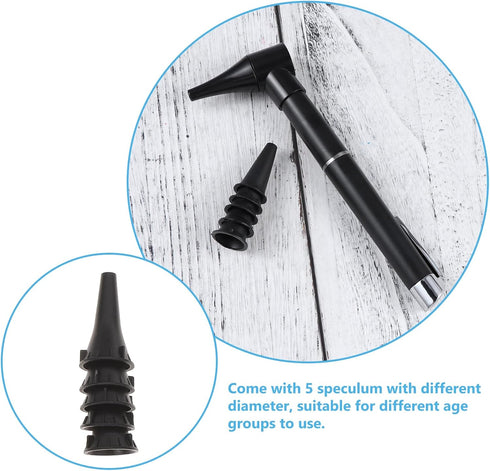 Healifty Mini Diagnostic Otoscope Kit - Ear Care Set with Magnifying Lens and Penlight for Nurses and Doctors