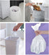 100 Count Small Trash Bags - 4 Gallon Clear Garbage Bags - Strong, Leakage-Free, Unscented Thick for Bathroom, Office,