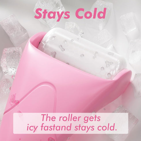 Ice Roller for Face, Gua Sha Facial Tools for Skin Care, Self Facial Massage Tools for Wrinkles and Puffiness
