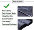 33 Gallon Heavy Duty Black Trash Bags, Upgraded Large Can Liners, 60 Count, 32"x39" Inch