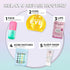Vitamasques 8-Pack Multivitamin Face Mask - Hydrating & Nourishing for Radiant Skin with Vitamins B, C & E