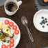 set, 360 180 120 60 Party Bargains Disposable Cutlery SAPPHIRE Design, Clear Color, Pieces: Forks, Spoons, Knives