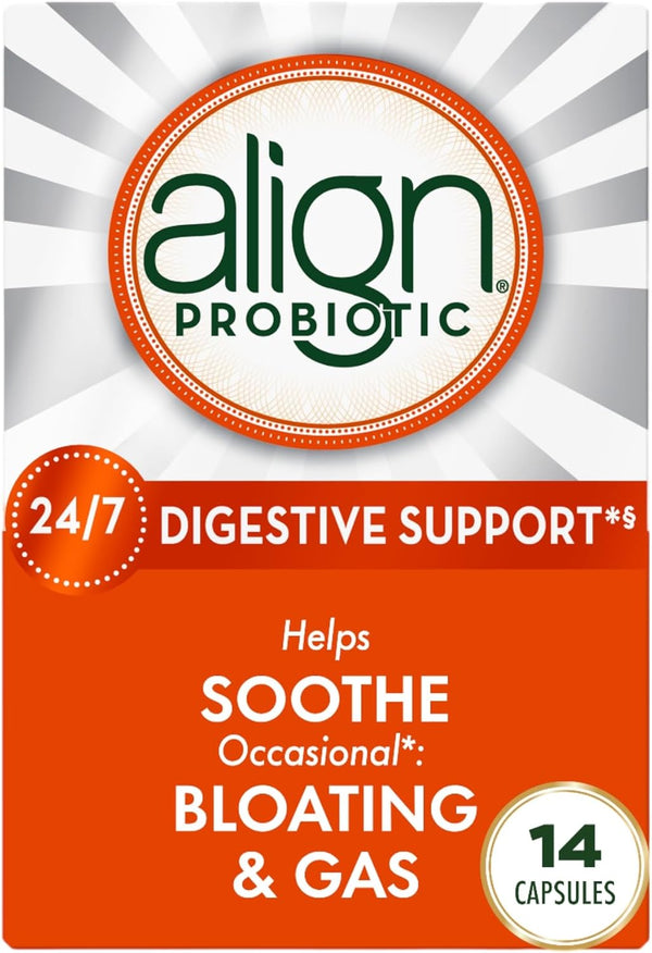 Align Probiotic, Daily Supplement for Digestive Health, Probiotics for Women and Men, 14 Capsules