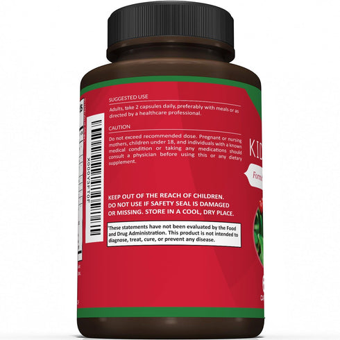 Powerful Kidney Cleanse Supplement with Cranberry Extract - 60 Vegetarian Capsules for Healthy Kidneys & Urinary Tract
