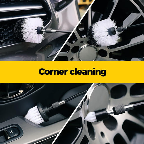 Holikme 7Pack Drill Brush Attachment Set, Power Scrubber Brush for Car Interior, Bathroom, Kitchen, Floor, Tile