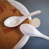 Eco Friendly Disposable Soup Spoons, 5.5" Sugarcane Fiber Spoon for Take-out Ramen Pho Noodles (50 PCS)