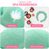 Spa Headbands for Washing Face - 3 Pc Set of Skincare Headbands with Wristbands, Cute Hair Accessories